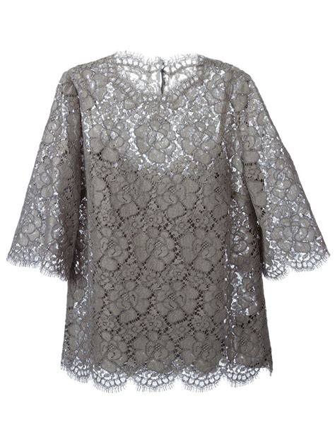 dolce gabbana top grey